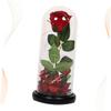 Cabilock Simulated Immortal Rose Led Light Desktop Decor Valentine Present Home Decor for Ladies view 4