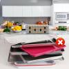 Linkidea 24 PCS Plastic Baking Tray Stacker, Baking Pan Organizer Stabilizing Bracket, Tray Stackers for Cookie Sheets, Suitable for Party Entertaining Reunion Food Display (Black), GSR2-01 view 4
