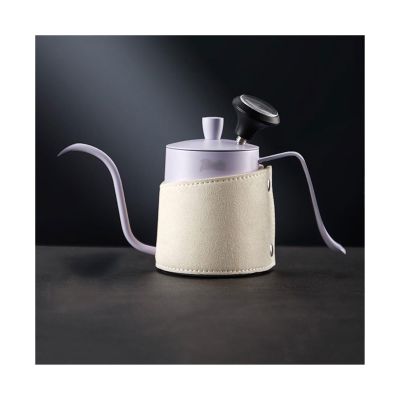 Coffee Kettle 350ML Hand Brewing Pot Mini Portable Coffee Pot Home Use Long Spout Pot Fine Mouth Pot Stainless Steel Hanging Ear Coffee Injection Kettle Coffee Maker ( Color : Purple , Size : With the