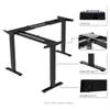 Fromann Adjustable 3 Legs Standing Desk Frame Base Electric Corner Sit-Stand Desk for Home and Office (Black) view 4