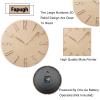 fapugh Wall Clock, Silent Clock, Wall Clocks Battery Operated 12 inch Modern Wall Clock, Suitable for Offices, Living Rooms, Kitchens, Homes, Schools (Beige Without Second Hand) view 4