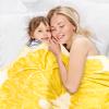 Bnuitland Lemon Funny Throw Blanket, 300 GSM Giant Realistic Novelty Fruit Print Blanket, Gift for Kids/Pets and Adults, Super Soft Flannel Throw for Sofa,Bed,Yellow view 3