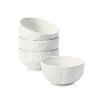 Sureasy Mini Ceramic Dipping Bowls  4 oz, 3.5 Inch Small Bowls for Sauces & Side Dishes, Microwave & Dishwasher Safe, Set of 4, White view 1