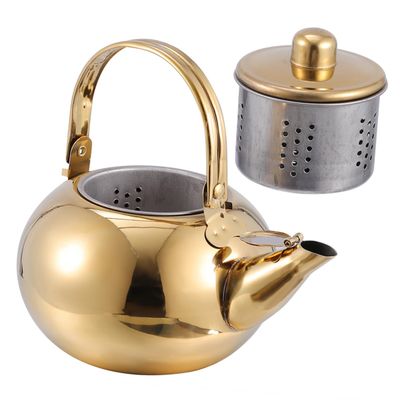 ABOOFAN Stainless Steel Teakettle Strainer Heavy-duty Tea Kettle for Home Use Practical Portable Water Boiler Easy to Clean and Store for Tea and Brewing
