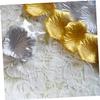Cabilock Rtificial Rose Petals for Wedding 100pcs Silver Fabric Petals Centerpiece Decorations view 2