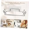 Ciieeo Portable Trash Bag Holder Rack over The Door Trash Bag Dispenser Stainless Steel Kitchen Cabinet Door Hanger Garbage Storage Organizer for Pantry view 2