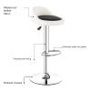 ALLC Bar Stools Barstools Adjustable Modern Swivel Bar Stools with Backs Counter Height Bar Chairs Leather Bar Stools for Bar Kitchen Dining Room (Color : E) view 3