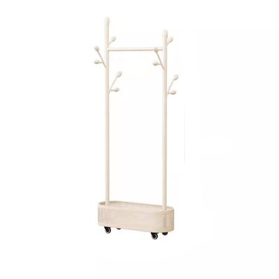 HEAIQI Coat Rack Freestanding Living Room Movable Coat Rack Floor-standing Clothes Rack Bedroom Clothes Rack Indoor Home Clothes Drying Rack Coat Hanger Standing, 60*32*175cm