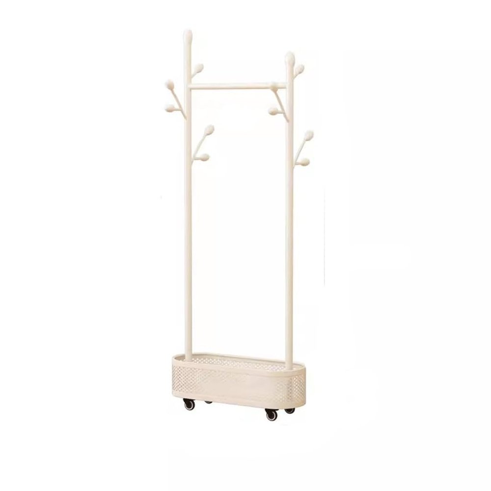HEAIQI Coat Rack Freestanding Living Room Movable Coat Rack Floor-standing Clothes Rack Bedroom Clothes Rack Indoor Home Clothes Drying Rack Coat Hanger Standing, 60*32*175cm