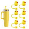 Acoavo 6Pcs Mini Duck Silicone Straw Cover Cap, Compatible with 30&40 Oz Tumbler, Dust-Proof, Reusable, BPA Free view 1