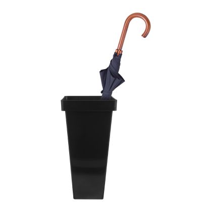 POPETPOP Metal Umbrella Stand Cane Storage Rack Flower Bucket Freestanding Umbrella Holder Bin Umbrella Bucket for Home Office Hotel Black