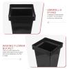 POPETPOP Metal Umbrella Stand Cane Storage Rack Flower Bucket Freestanding Umbrella Holder Bin Umbrella Bucket for Home Office Hotel Black view 4
