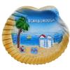 Scarborough North Yorkshire England UK Fridge Magnet Tourist Souvenir Refrigerator Decoration Resin Hand Painted Craft view 1