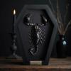 Real Scorpion Frame Coffin Box Dead Taxidermy Insect Beetle Bug Preserved Black on Black Shadow Box Spooky Gothic Decor for Home Craff Artwork Wall Hanging Decoration CF18-51-DE-A9 view 4