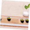 ABOOFAN 1set Versatile Desktop Tea Plates Bamboo and Draining Tray for Home and Office Use Tea Accessory for Serving Cups and Storage view 4