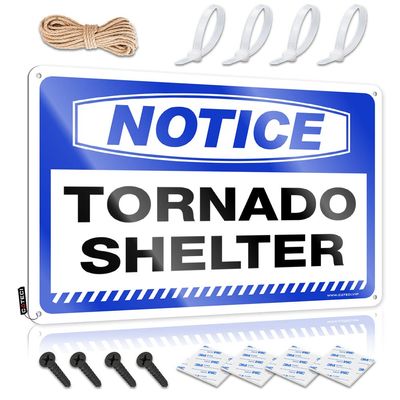 PLOWS Funny Bar Decor Notice Tornado Shelter Tin Sign Funny Signs Billiard Retro Metal Signs (Size : 30X40CM)