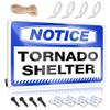 PLOWS Funny Bar Decor Notice Tornado Shelter Tin Sign Funny Signs Billiard Retro Metal Signs (Size : 30X40CM) view 1