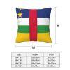YQxwJL Central African Flag Print Pack of 2 Decor Throw Pillow Covers, Pillow Covers Home Decor for Sofa Living Room Couch Bed view 4