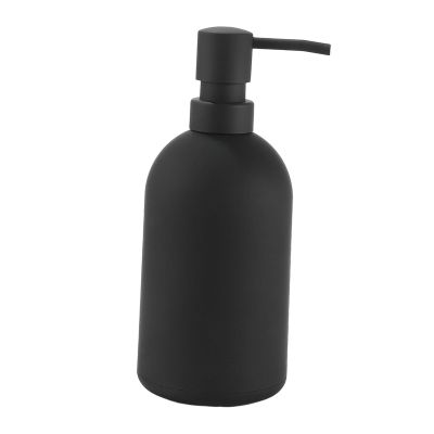 HomeLoft Basics Black Soap Dispenser Empty Simple Styles 16Ounce for Shampoo Lotion Dispenser, 19cmx8cm
