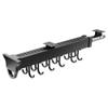 HFLWYWD Adjustable Pot Racks, Pull Out Pot and Pan Organizer with Hooks,Multifunctional Sliding Under Cabinet Organization,Hanging Expandable Utility Kitchen Cabinet view 1