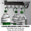HFLWYWD Adjustable Pot Racks, Pull Out Pot and Pan Organizer with Hooks,Multifunctional Sliding Under Cabinet Organization,Hanging Expandable Utility Kitchen Cabinet view 2