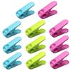 Hohopeti 10pcs Assorted Color Abs Food Sealing Clips Lightweight Snack Bag Clips for Home and Office Pegs for Sealing Opened Food Packages and Clothes view 1