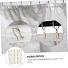 Ciieeo Decorative Home Curtain Holder 50pcs Curtain Rod Hooks and Versatile Random Color view 3