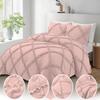 Olivia Rocco Diamond Ruffle Comforter Set 1 Pieces 100% Egyptian Cotton 1000 Thread Count Luxurious Bedding 400 GSM Super King Size (116'' X 98'') Blush Solid, WNBJ5K-KEHD4JS73 view 3