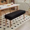 Genina Stretch Dining Bench Covers, Waterproof Stretch Jacquard Bench Seat Protector Cover, Rectangular Bench Cover for bedrooms, Living Rooms, Kitchens, Removable, Washable view 2
