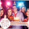 Alipis 33pcs Birthday Photo Booth Props Creative Decorations for Memorable Parties Includes Fun Props Elegant Shoulder Strap for Celebrations view 4