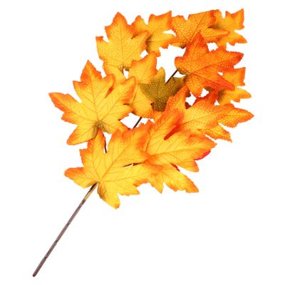 Cabilock 1pc Thanksgiving Maple Leaf Branch Decoration Artificial Fall Shrubs for Home Office Decor Simulation Maple Leaf for Centerpieces Bouquets Arrangements