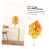 Cabilock 1pc Thanksgiving Maple Leaf Branch Decoration Artificial Fall Shrubs for Home Office Decor Simulation Maple Leaf for Centerpieces Bouquets Arrangements view 2