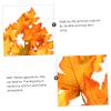 Cabilock 1pc Thanksgiving Maple Leaf Branch Decoration Artificial Fall Shrubs for Home Office Decor Simulation Maple Leaf for Centerpieces Bouquets Arrangements view 3