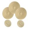 DIYEAH 5pcs Gold Metal Wall Hanging Art Disc Decor for Bedroom Living Room Easy to Install Circular Decorations for Modern Iron Wall Ornaments view 1