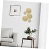DIYEAH 5pcs Gold Metal Wall Hanging Art Disc Decor for Bedroom Living Room Easy to Install Circular Decorations for Modern Iron Wall Ornaments view 4