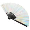 Cabilock Large Folding Rave Hand Fan Vibrant Festival Accessory for Parties Music Festivals and Dance Events Portable and Practical Design for Men and Women view 1