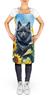 Caroline's Treasures Schipperke in Sunflowers Apron Cooking Kitchen Server Baking Crafts Gardening for Adult Women Men, Unisex, Large, Multicolor view 2