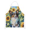 Caroline's Treasures Papillon in Sunflowers Apron Cooking Kitchen Server Baking Crafts Gardening for Adult Women Men, Unisex, Large, Multicolor view 1