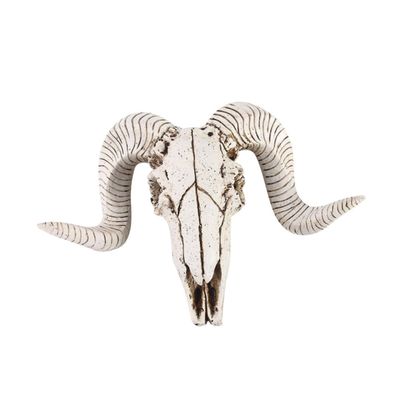PRETYZOOM Sheep Horn Model Pendant Boho Hanging Decor Animal Wall Mount Resin Horn Decoration for Home Bar