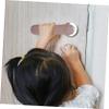 KOMBIUDA 2pcs Anti-Collision Silicone Doorknob Covers Safety Protection Sleeves for Door Pulls Boy Girl-Friendly Design Brown to Prevent Injuries and Wall Damage view 4