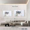 ElephantStock Cool Cat Wall Art - Horizontal Canvas - 3-Piece Living Room Wall Decor - Photography Animal Canvas Print - Gray and Decor for Wall - 65" X 42" view 4