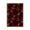 Back2Basics Snookered Burgundy 7 ft.8 in. x 10 ft.9 in. WearOn Nylon Machine Tufted- Cut Pile Gaming and Entertainment Rug view 1