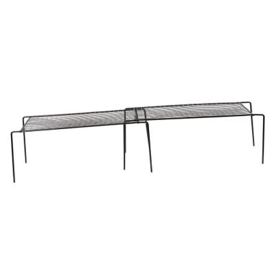 Ciieeo Telescopic Storage Rack Kitchen Cabinet Shelf Stackable Shelves Organize Kitchen Supplies Iron Material