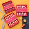 ONUIFIKE Silverware Set, 6/24/36/48/60/72 Pieces 304 Stainless Steel Fruit Forks Creative Heart-shaped Crown Dessert Forks Wedding Gift Box Fruit Forks, Home Cutlery Flatware Set (Color : Black, Si view 3