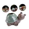 Cabilock 1pc Retro Ceramic Hydroponic Vase for Flower Arranging Decorative Small Adornment for Home Decor Ceramic Smooth Curves view 2