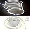 TiTiToo 5M 12V White Neon LED Strip LightsDC 600 SMD2835 LEDs Waterproof for Home Decoration.(Includes Power Adapter) view 2
