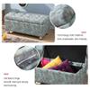 GenSDH Storage Bench Multifunctional Seat Chest Upholstered Tufted Technology Cloth Storage Rectangular Footstool Change Shoes Stool Large Capacity Storage Box,Brown Coffee (Brown Coffee 60X40X40cm) view 4