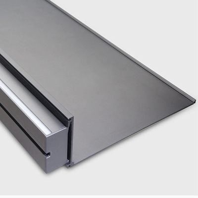 FUYAO Floating Wall Shelves, Wall Shelf Built-in LED Warm Light Aluminum Alloy Light-Emitting Shelves for Bedroom Living Room DecorationStorage Plant