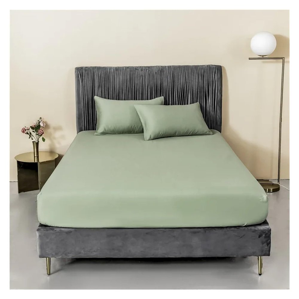 Bed, Luxury Bedding Sheet Set Egyptian Cotton Home Textile Double Queen King Size Bed Cover Soft Silky Fitted Flat Sheets Pillowcase