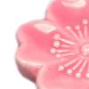 ZMQJEQANBG Chopstick Holder Ceramic Cherry Blossom Chopsticks Stand Chopsticks Rest Pillow Rack Pen Holder Kitchen Tableware Dining Table Accessories, 4.5*4.5*0.8cm view 4